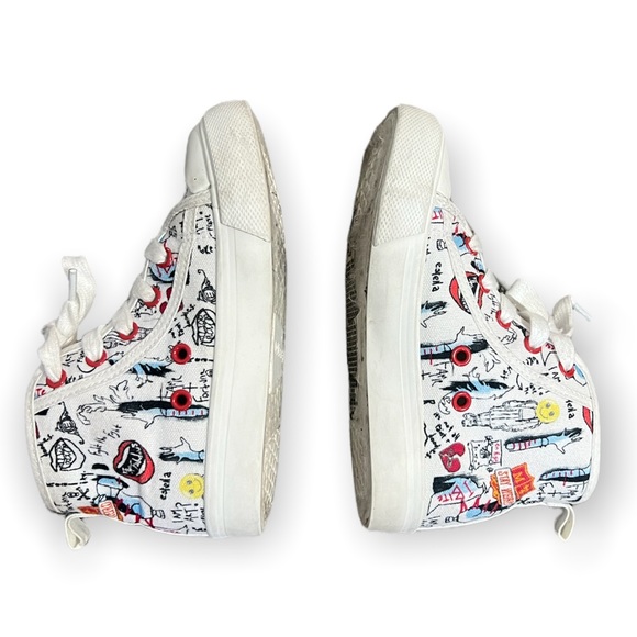 Disney Cruela Canvas Hightop Sneakers - Size 11 - Picture 6 of 9